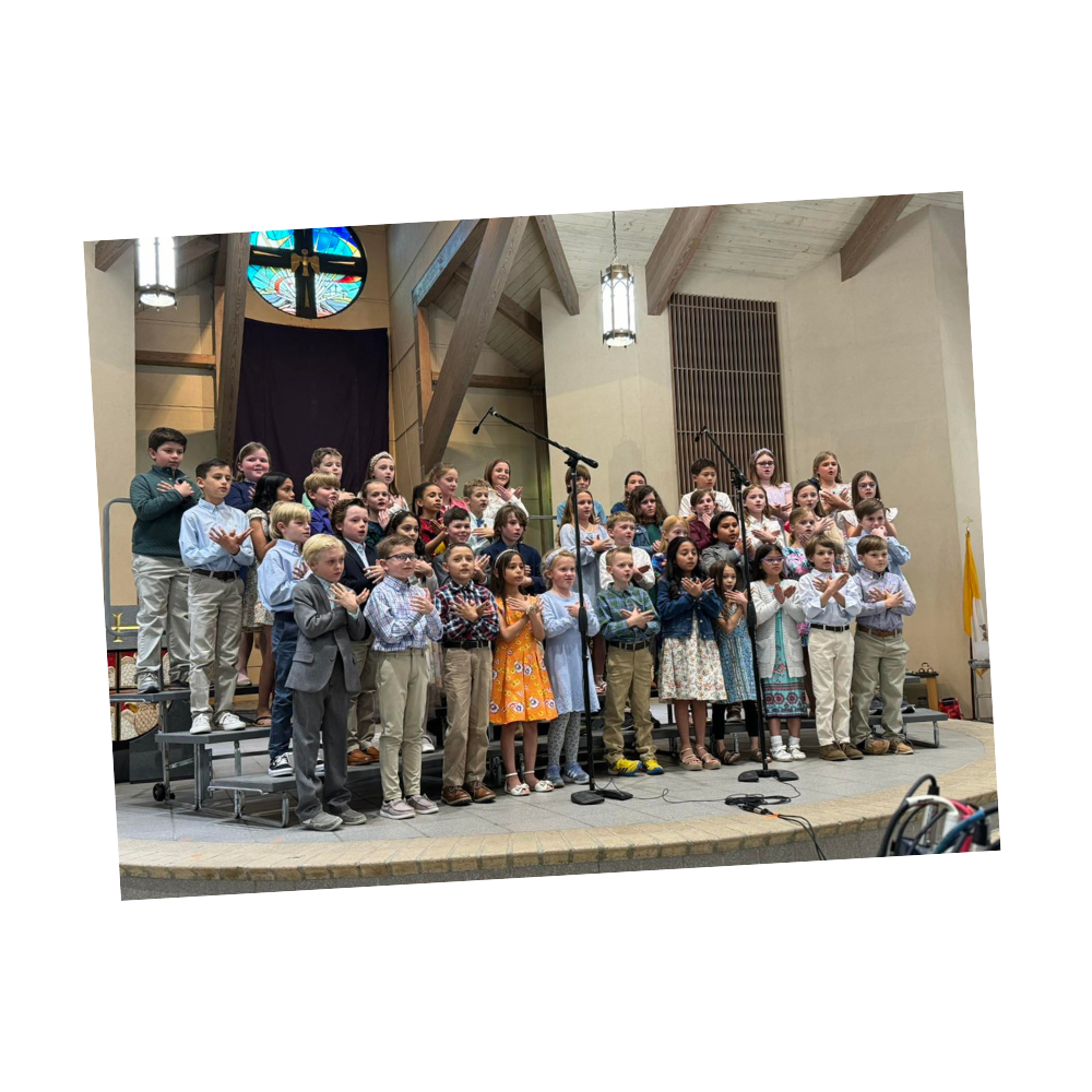 Choir students perform in school choir concert