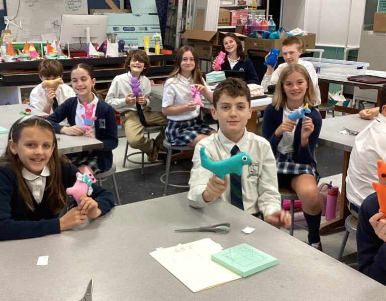 Stuffed Animals Sewn by Sixth Graders