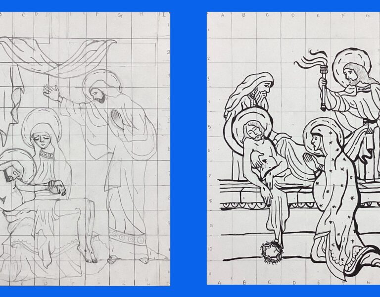 8D Stations of the Cross Preliminary Drawings